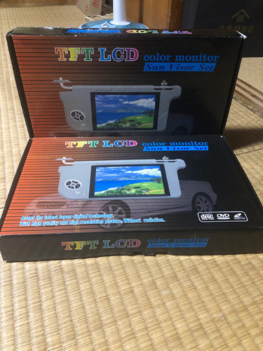 9インチ　バイザーモニター　左右