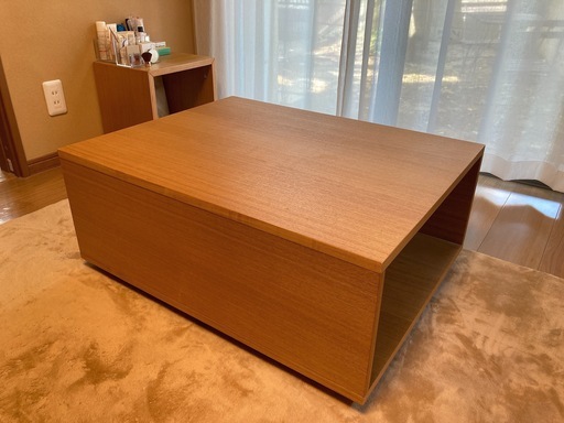 ★値下げ★無印良品　ユニットソファボックステーブル　タモ材