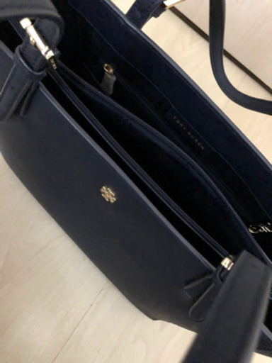 トリーバーチ　トートバッグ　ネイビー