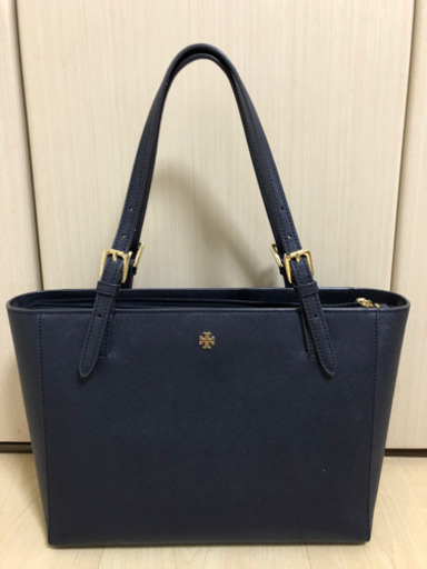 トリーバーチ　トートバッグ　ネイビー