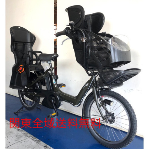 ヤマハ　パスキッスミニ　20インチ 3人乗り　12.8ah 電動自転車　電動アシスト