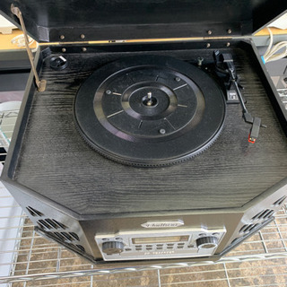 ノスタルジック木製 WCDコピー マルチプレーヤー アドフィールド  レコード カセット CD の画像