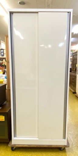 ワードローブ 幅80cm スライド戸