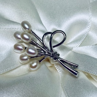 〇 Summer SALE パールシンプルブローチ 〇