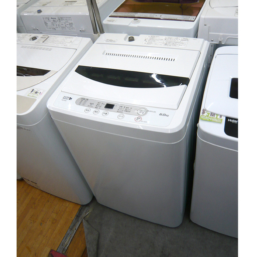札幌 2017年製 6kg 全自動洗濯機 ハーブリラックス ホワイト×ブラック YWM-T60A1 6.0kg 高年式 本郷通店