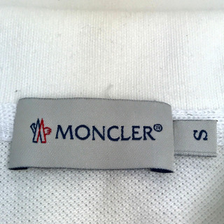 MONCLER モンクレール ポロシャツ トップス 半袖Ｔシャツ コットン ホワイト メンズの画像