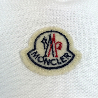 MONCLER モンクレール ポロシャツ トップス 半袖Ｔシャツ コットン ホワイト メンズの画像