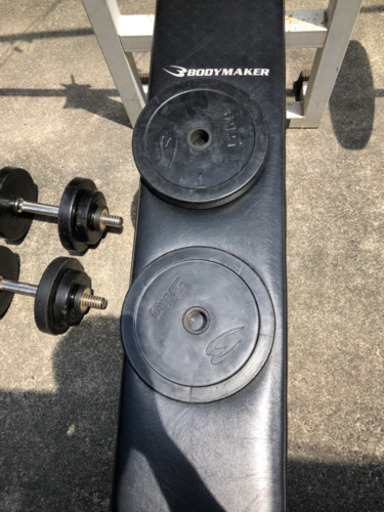 【仕様追記】ベンチプレス ウエイトトレーニングに！ダンベル付