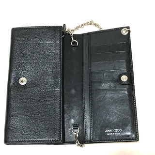 JIMMY CHOO ジミーチュウ 2WAY チェーンウォレット 二つ折り長財布