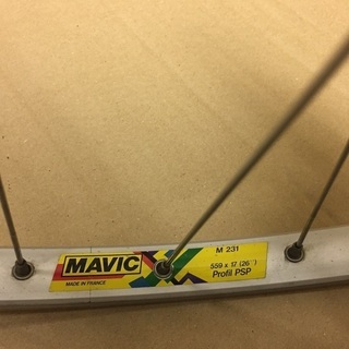 MTB用　MAVIC　マビックホイール　前後セット　26インチ　7速カセット付の画像