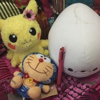 【美品０円】ぬいぐるみセット　ピカチュウ♀　しろたん　ハワイなド...