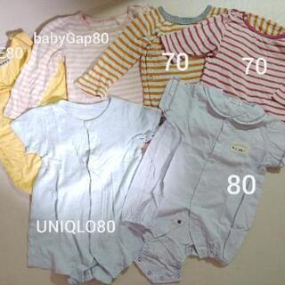 ベビー服まとめ売り　babyGap80　UNIQLO80　子供服...