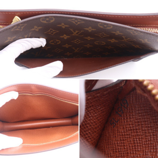 《LOUIS VUITTON/モノグラム ポシェットオム》M51795 AB 美品