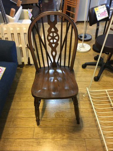 8/18 値下げ! イギリス家具 オーク材使用 アンティークチェア ②