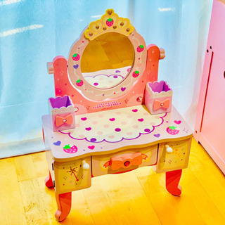 マザーガーデン　野いちご　猫脚ドレッサー　木のおもちゃの画像