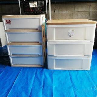 3段チェストと4段チェスト衣類入れ