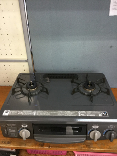 【6ヶ月間の保証付き】Rinnai(リンナイ)　都市ガス用ガステーブル　KGM33NDG【トレファク越谷店】