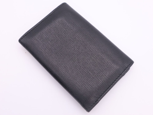 《GUCCI/インターロッキング 名刺入れ》306717 ブラック Bランク