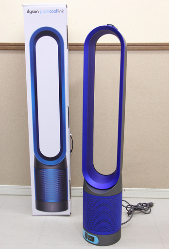 dyson ダイソン TP02 アイアン ブルー pure cool link ファンヒーター 扇風機 羽根のない リモコン付 作動確認済(E809naxY)