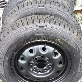 決定!！軽用シワ残りスタッドレス&鉄ホイール4本 DUNLOP1...
