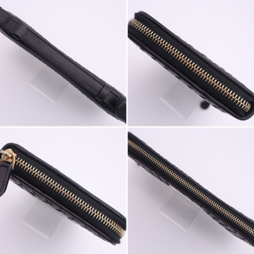 《BOTTEGA VENETA/イントレチャート トラベルケース》 Bランク 黒