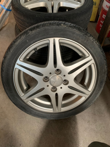 15インチ　アルミタイヤ　皮つき　165/50R15