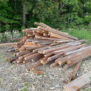 廃材 角材の画像