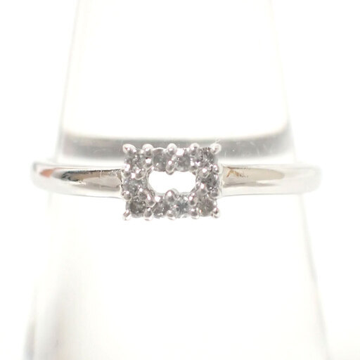 E345 Pt900 ダイヤリング 2.4g 9.5号 0.1ct