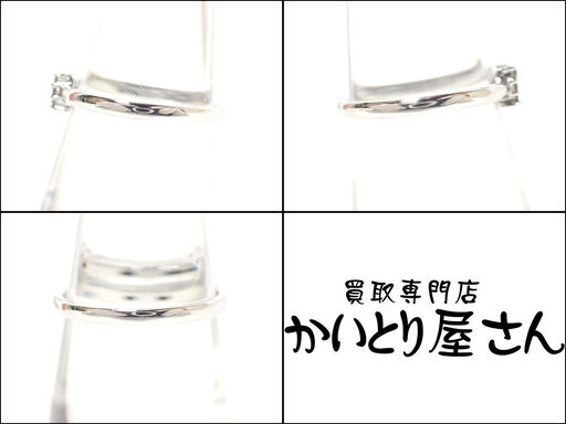 E345 Pt900 ダイヤリング 2.4g 9.5号 0.1ct