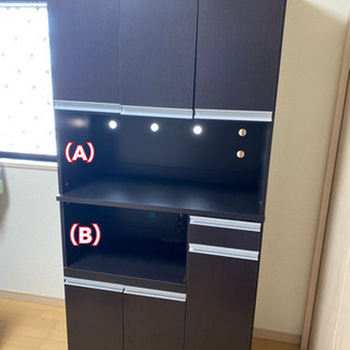 ★ビアンカ　キッチンボード　良品　ブラウン　90cm幅