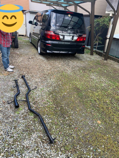 10アルファード中間エンドストレートマフラー