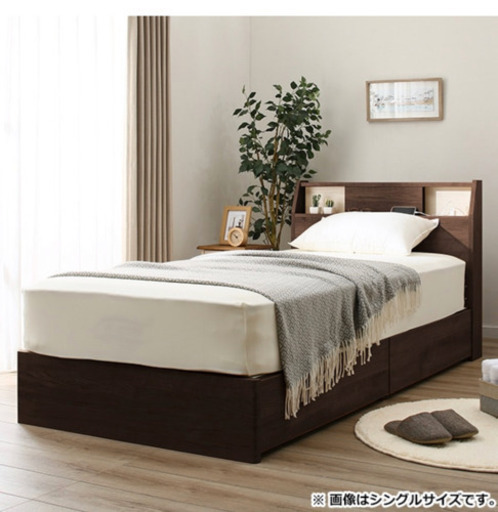 決まりました　ニトリ　収納付きベッド(セミダブル)