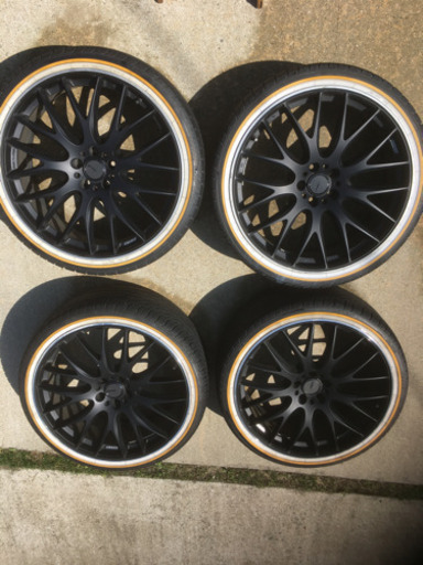 手渡し限定　ホイール4本セット　タイヤ付き　22インチ　レイズ　ホムラ