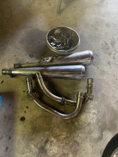 ホーク　ノーマルシート　マフラー