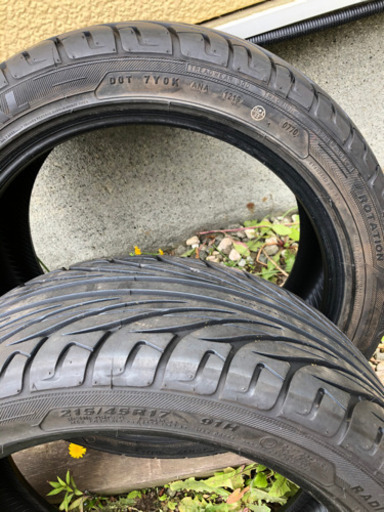 バリみぞ　215/45R17 2019年製　KENDA ケンダ