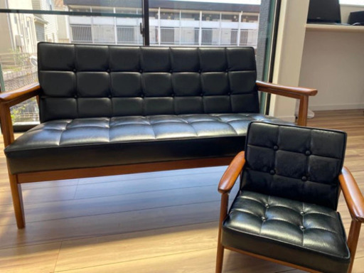 【セット販売】カリモク60 Kチェア 2シーター&Kチェアミニ