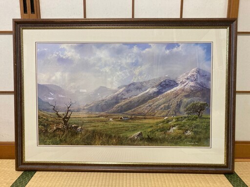 【絵を飾っておうちの雰囲気を変えてみませんか？】絵画　風景画　山
