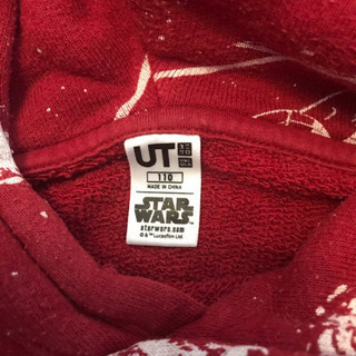 美品　　UT　スターウォーズ　110　トレーナーパーカーの画像