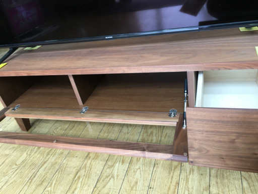 美品 岡製作所 テレビボード モダンStyle ウォールナット材 日本製