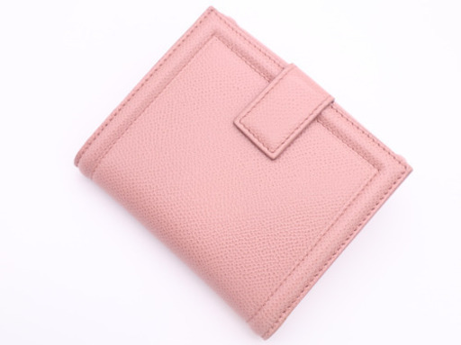 《Salvatore Ferragamo/二つ折り財布》ABランク ピンク 箱