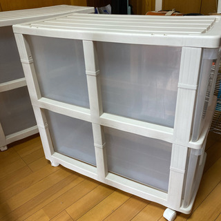 【受付終了】押入れ収納ケース　2個の画像