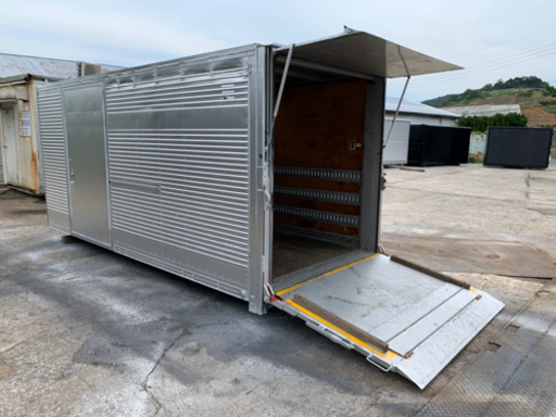 No.378 アルミバン 2ｔ アルミ箱 バイク倉庫 トラックコンテナ コメ保管庫 物置 DIY