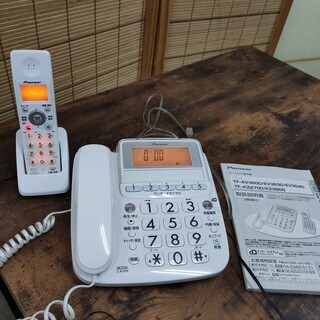 Pioneer 電話機 TF-EV350D ホワイト 子機 説明...