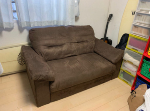 ソファ  茶色　ふかふか