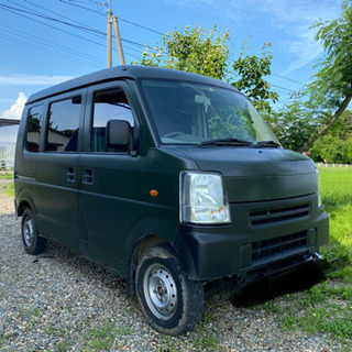 エブリィ　4WD 5MT ☆85000キロ☆ 車検たっぷり　おしゃれ艶消しグリーンの画像