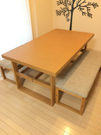 ニトリ　ダイニングテーブル　ベンチ
