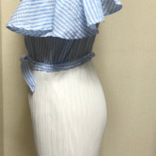 未使用　シフォンワンピースM〜Sの画像