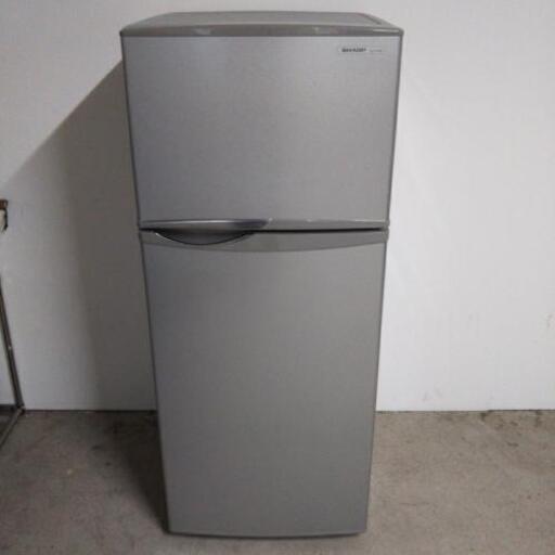 シャープ 2ドア冷蔵庫 SJ-H12W-S 2012年