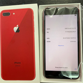美品】シムフリー iPhone8 PLUS 64GB (product)RED
