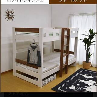 徐々に値下げします。美品！丈夫な二段ベット、マットレス、カバー、敷パット付き　使用少の画像